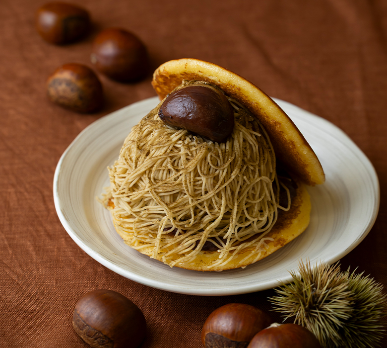 ばたーあんどら焼きモンブラン